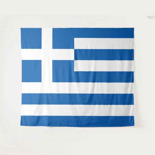 Greece flag  wandkleed (Voorkant (horizontaal))