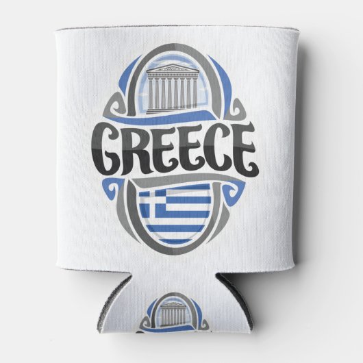 Greece Greek Flag Blikjeskoeler (Voorkant)