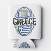 Greece Greek Flag Blikjeskoeler (Achterkant)
