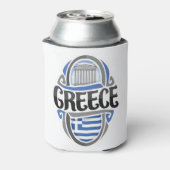 Greece Greek Flag Blikjeskoeler (Blikje Achterkant)
