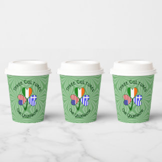 Greece Ireland USA Shamrock Personalized Text Papieren Bekers