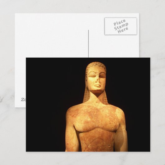 Greece Kouros of the Sacred Gate postcard Briefkaart (Voorkant / Achterkant)