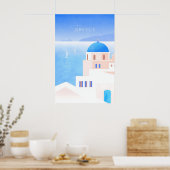Greece Minimal Travel Poster (Keuken)