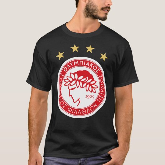 GREECE-OLYMPIACOS FC LOGO Classic T-Shirt (Voorkant)