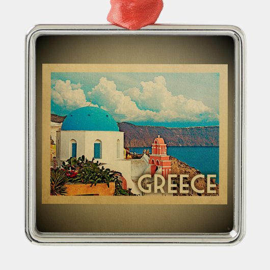Greece Ornament Vintage Travel (Voorkant)
