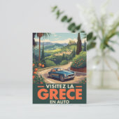 Greece TravelClassic Car Briefkaart (Staand voorkant)