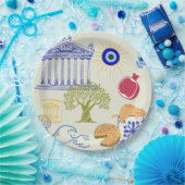 Greece Vacation Minimalism Papieren Bordje (Feest)