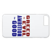 Greed en Ambition Case-Mate iPhone Case (Achterkant (Horizontaal))