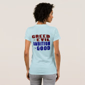 Greed en Ambition T-shirt (Achterkant volledig)
