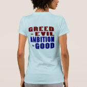 Greed en Ambition T-shirt (Achterkant)
