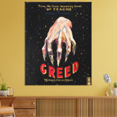 Greed, film poster 1924 canvasafdruk canvas afdruk (Insitu (Woonkamer))