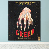Greed, film poster 1924 canvasafdruk canvas afdruk (Insitu (Houten vloer))