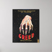 Greed, film poster 1924 canvasafdruk canvas afdruk (Voorkant)