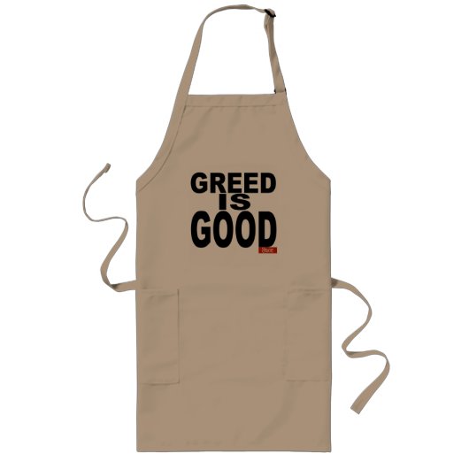 Greed is goed lang schort (Voorkant)