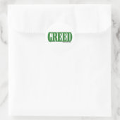Greed Logo Ronde Sticker (Tas)