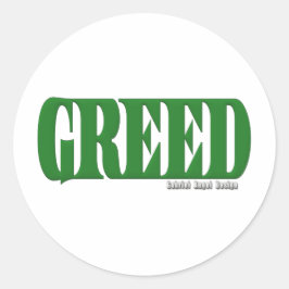 Greed Logo Ronde Sticker