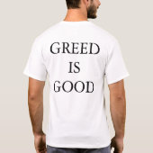 GREED T-SHIRT (Achterkant)