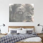 Greedo kijkt toe canvas afdruk (Insitu (Slaapkamer))