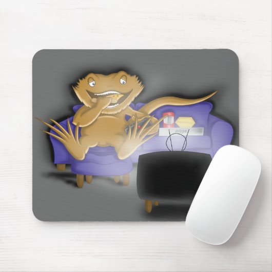 greedy beardie muismat (Met muis)