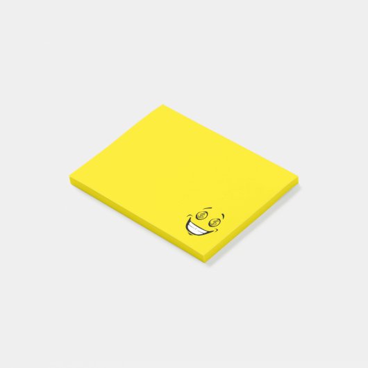 Greedy Money Eyes Yellow Face Post-it® Notes (Schuin)