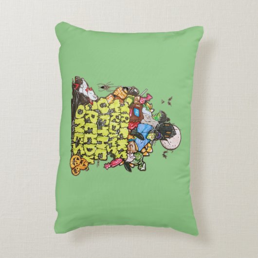 Greedy Monsters Pillow Accent Kussen (Achterkant (Verticaal))