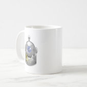 Greedy Robot Logo Koffiemok (Voorkant links)