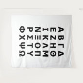 Greek Alphabet Wandkleed (Voorkant (horizontaal))