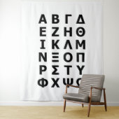 Greek Alphabet Wandkleed (In situ)