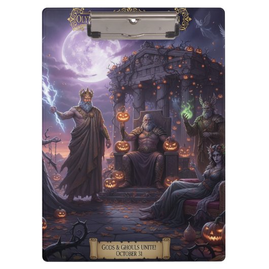 Greek and Roman Mythology Halloween Clipboard Klembord (Voorkant)
