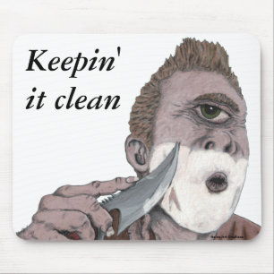 Greek Cyclops Knife Shaving Fantasy Art Muismat