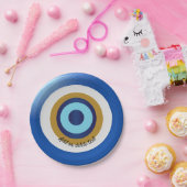 Greek Eye Design Voeg gewoon tekst toe Papieren Bordje (Feest)