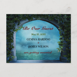 Greek Fantasy Romance Arch Ivy Blue Bewaar de datu Aankondigingskaart