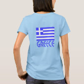 Greek Flag and Greece Women's T-shirt (Achterkant)