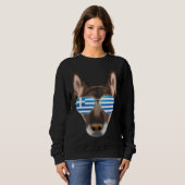 Greek Flag Belgian Malinoi Dog Greece Pocket Trui (Voorkant volledig)