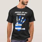 Greek Flag Printed Palm T-shirt (Voorkant)