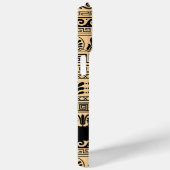 Greek Fret, Mixed Meander Key, Bruin, Jouw naam Case-Mate iPhone Case (Achterkant / Rechts)