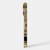 Greek Fret, Mixed Meander Key, Bruin, Jouw naam iPhone Hoesje (Linkerkant)