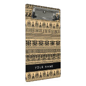 Greek Fret, Mixed Meander Key, Bruin, Jouw naam Mini Klembord (Schuin)