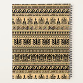 Greek Fret, Mixed Meander Key, Bruin, Jouw naam Planner (Achterkant)