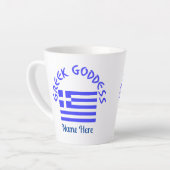 Greek Goddess and Flag of Greece Latte Mok (Linkerhoek)