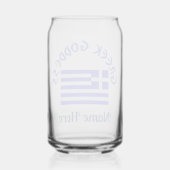 Greek Goddess and Flag of Greece Personalized Blikvorm Glas (Achterkant)