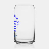Greek Goddess and Flag of Greece Personalized Blikvorm Glas (Links)