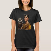 Greek Goddess Athena In Intricate Armorplate No He T-shirt (Voorkant)