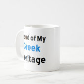 greek heritage coffee mug koffiemok (Voorkant links)