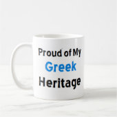 greek heritage coffee mug koffiemok (Links)