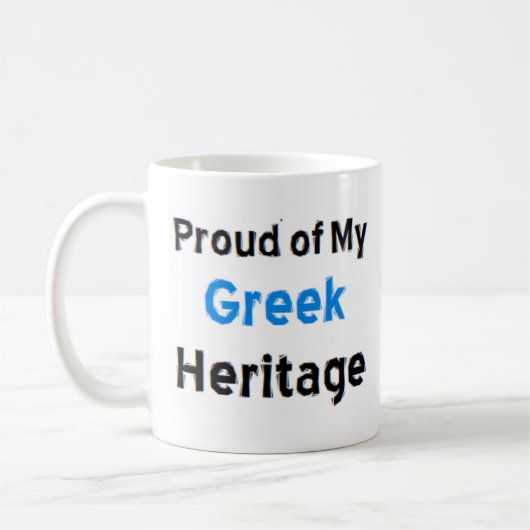 greek heritage coffee mug koffiemok (Links)