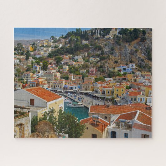 Greek Island Symi View Jigsaw Puzzle Legpuzzel (Horizontaal)