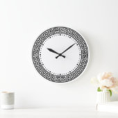 Greek Key Design Grote Klok (Huis)