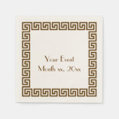 Greek Key Design Servet (Voorkant)