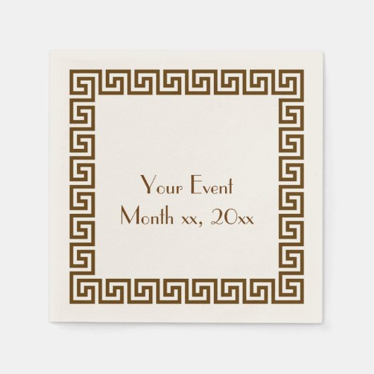 Greek Key Design Servet (Voorkant)
